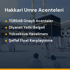 Hakkari yetkili ve güvenilir umre tur acenteleri karşılaştırması