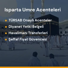 Isparta yetkili ve güvenilir umre tur acenteleri karşılaştırması