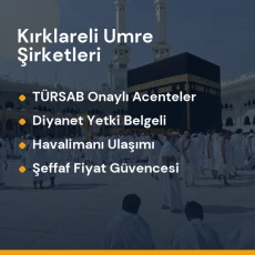 Kırklareli yetkili ve güvenilir umre tur acenteleri karşılaştırması